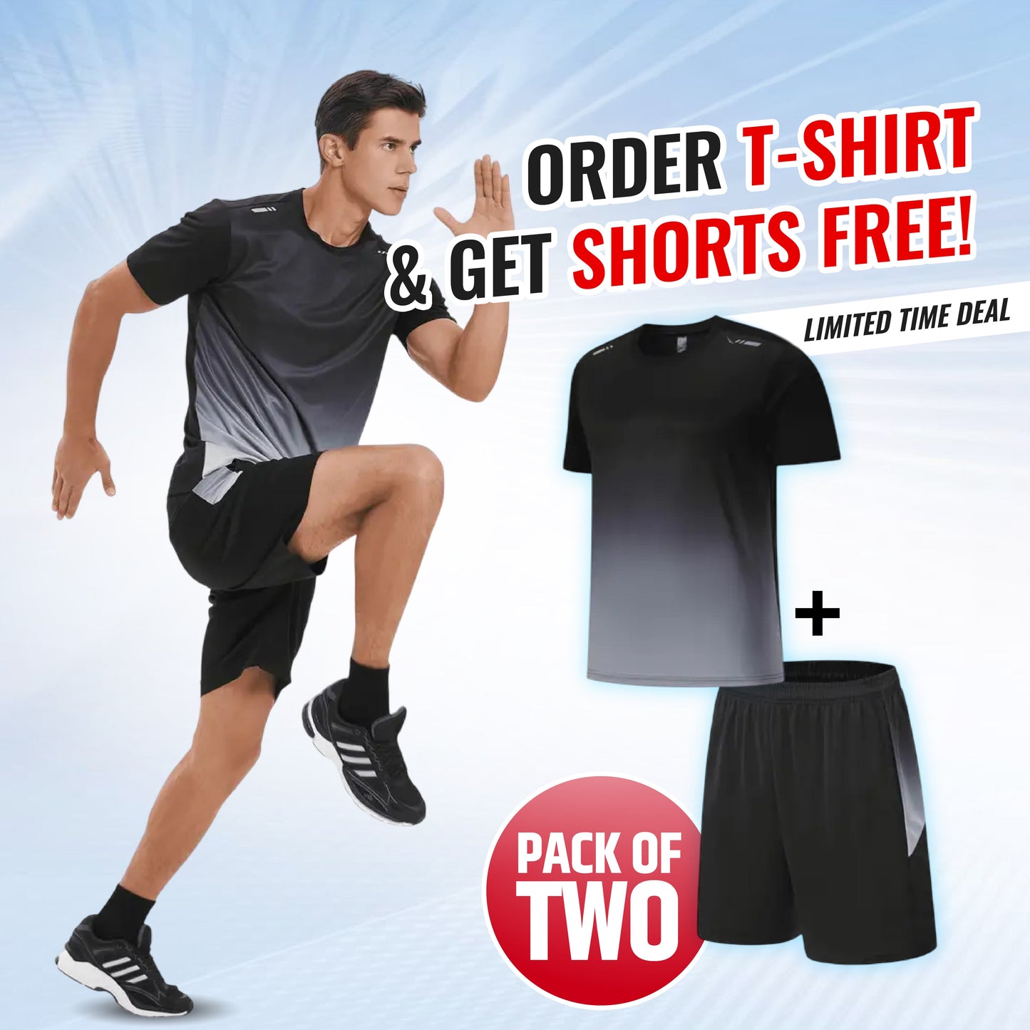 Men's Outdoor Sports Quick-Drying Breathable 2-Piece Combo Set ๐โโ๏ธ๐ (Get Shorts Free๐ฅ)