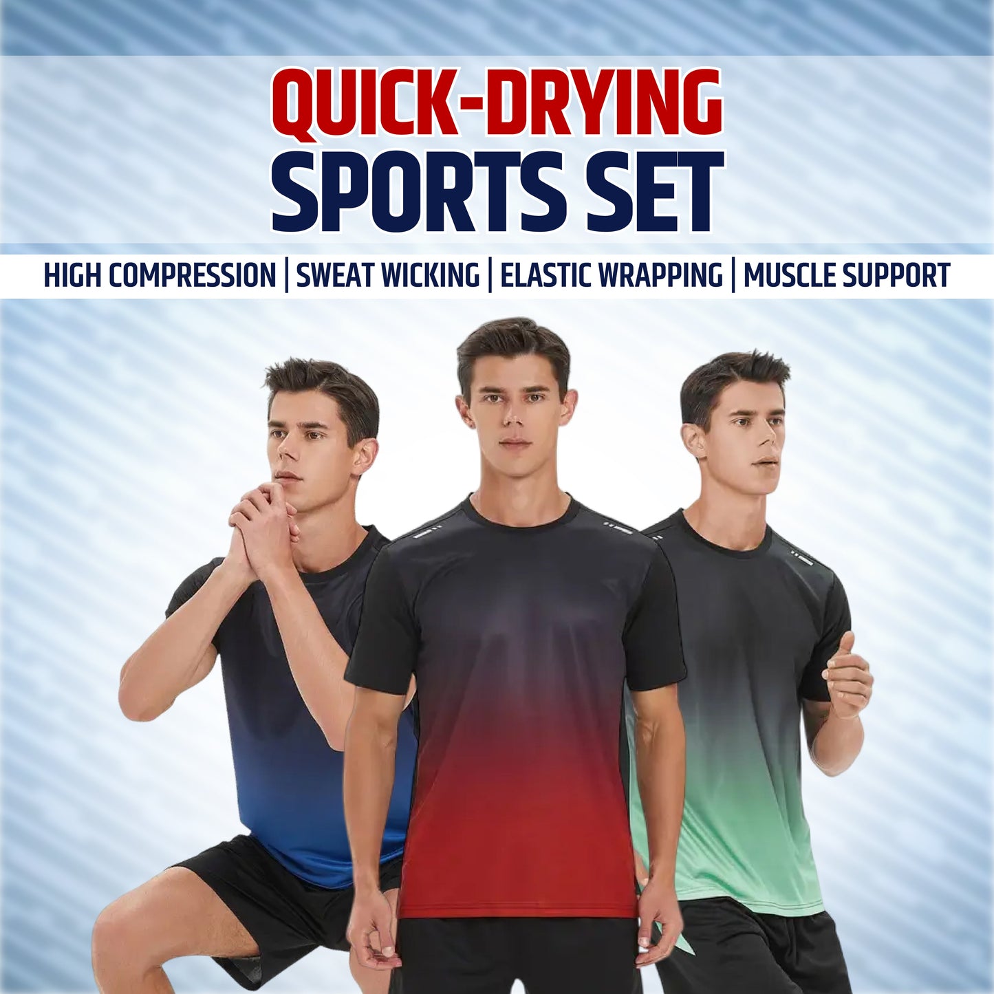 Men's Outdoor Sports Quick-Drying Breathable 2-Piece Combo Set ๐โโ๏ธ๐ (Get Shorts Free๐ฅ)