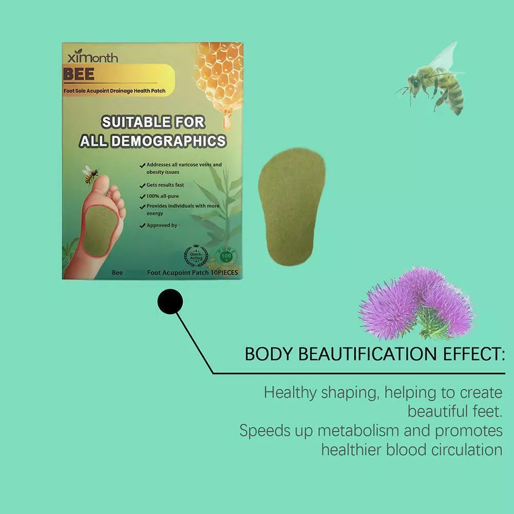 DetoxBee™ - Bee Venom Foot Patches 🐝✨ (Buy 1 Get 1 Free🔥🔥) ( Bloomio Official )