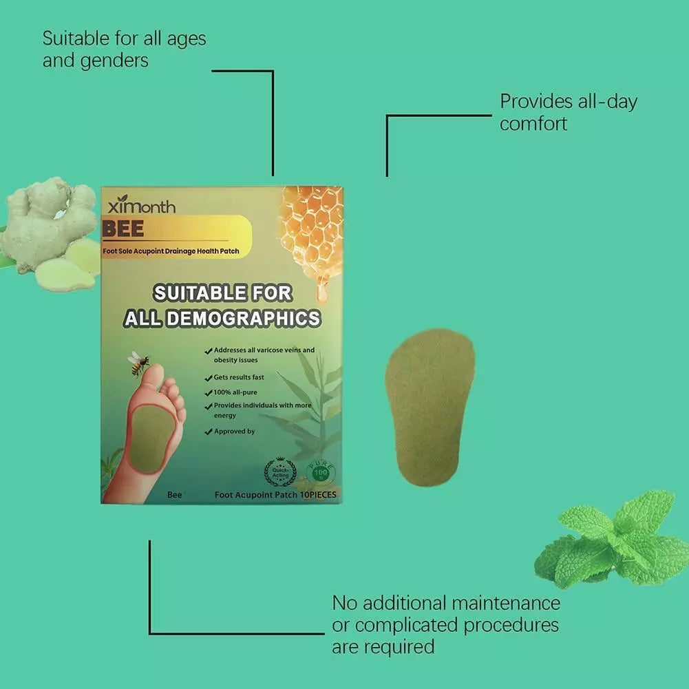 DetoxBee™ - Bee Venom Foot Patches 🐝✨ (Buy 1 Get 1 Free🔥🔥) ( Bloomio Official )