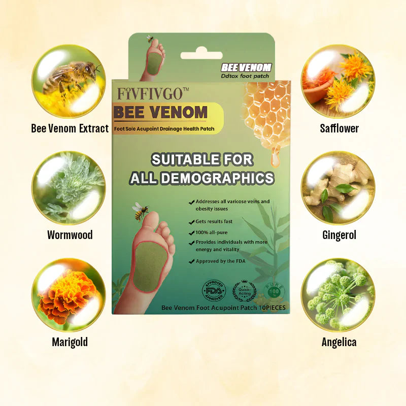 DetoxBee™ - Bee Venom Foot Patches 🐝✨ (Buy 1 Get 1 Free🔥🔥) ( Bloomio Official )